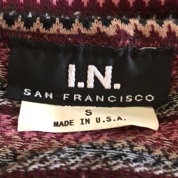 I.N. SAN Francisco colorful chevron halter top S - Picture 8 of 9